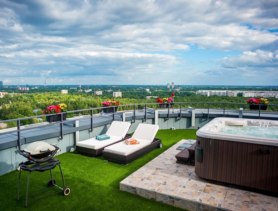 Skyhouse Riga Private Penthouse And Spa Zewnętrze zdjęcie